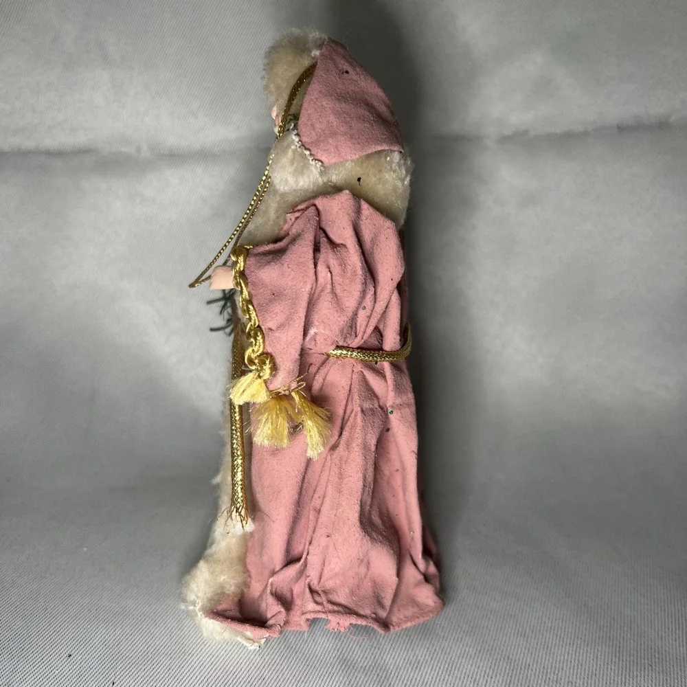 vintage‎ Victorian-style Santa Claus Christmas Ornament 6 inches tall